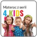 Materac dziecięcy z serii 4Kids, kolorowa grafika promocyjna Materac dziecięcy z serii 4Kids, kolorowa grafika promocyjna