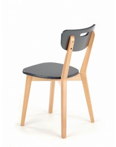 Krzesło do Kuchni z Drewnianym Oparciem Nicolas