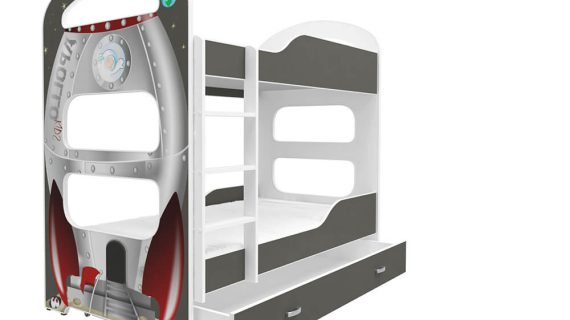 miniaturka Łóżko Piętrowe z Grafiką JACK