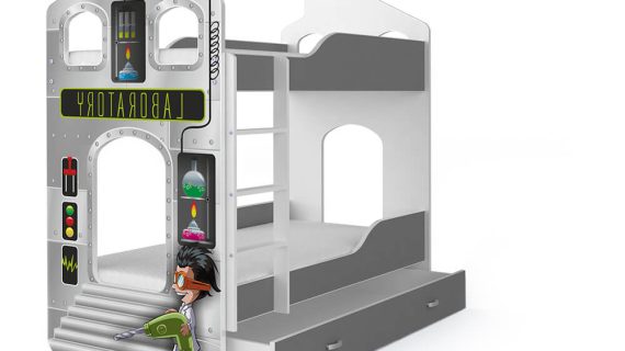 miniaturka Łóżko Piętrowe Domek JACK