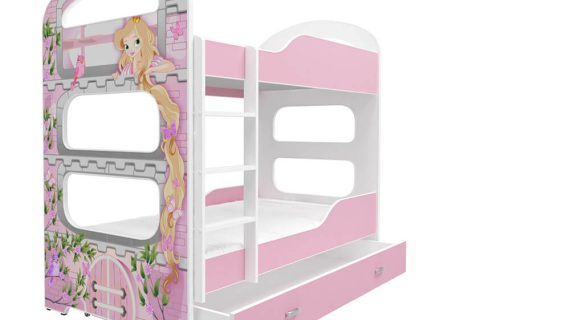 Łóżko Piętrowe z Grafiką JACK