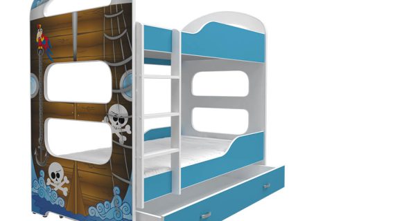 miniaturka Łóżko Piętrowe z Grafiką JACK