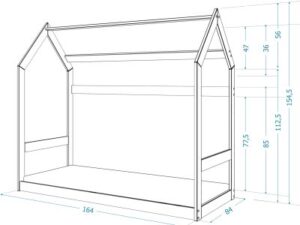 miniaturka Łóżko Domek dla Dziecka HOUSE