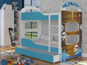 miniaturka Łóżko Piętrowe z Grafiką JACK