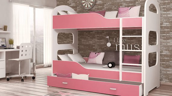 miniaturka Łóżko Piętrowe z Szufladą dla Dziecka JACK