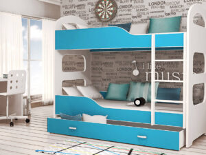 miniaturka Łóżko Piętrowe z Szufladą dla Dziecka JACK