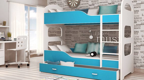 miniaturka Łóżko Piętrowe z Szufladą dla Dziecka JACK