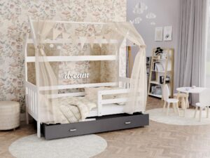 miniaturka Łóżko Domek z Pojemnikiem HOUSE