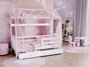 miniaturka Łóżko Domek z Pojemnikiem HOUSE