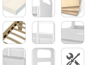 miniaturka Łóżko Piętrowe z Szufladą dla Dziecka JACK