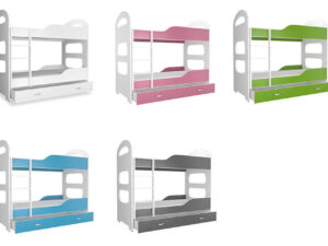 miniaturka Łóżko Piętrowe z Szufladą dla Dziecka JACK