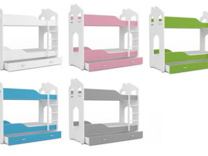 miniaturka Łóżko Domek Piętrowe JACK