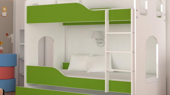 miniaturka Łóżko Domek Piętrowe JACK