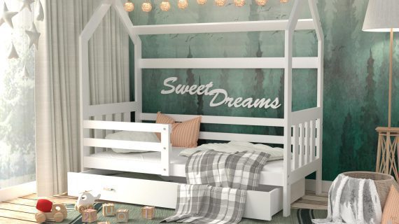 miniaturka Łóżko Domek z Pojemnikiem HOUSE