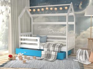 miniaturka Łóżko Domek z Pojemnikiem HOUSE