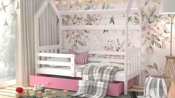 miniaturka Łóżko Domek z Pojemnikiem HOUSE