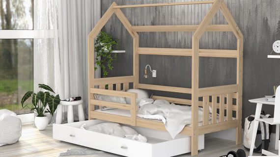 miniaturka Łóżko Domek z Pojemnikiem HOUSE