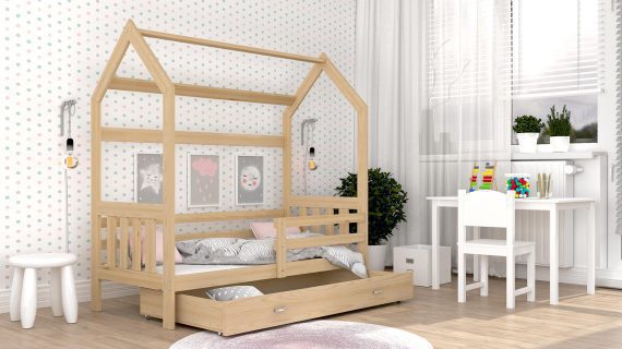 miniaturka Łóżko Domek z Pojemnikiem HOUSE