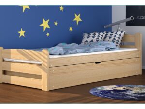 Łóżko Drewniane 90×200 Podnoszony Stelaż FELIKS