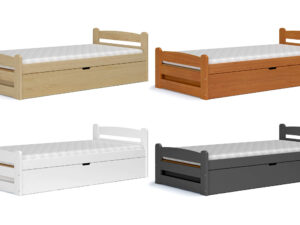 miniaturka Łóżko Drewniane 90×200 Podnoszony Stelaż FELIKS