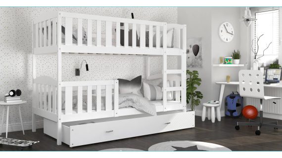 miniaturka Łóżko Piętrowe z Pojemnikiem na Pościel JANKES