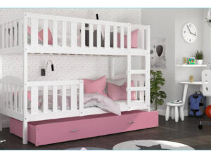 miniaturka Łóżko Piętrowe z Pojemnikiem na Pościel JANKES