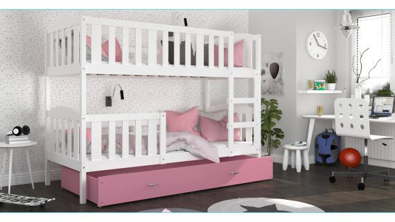 miniaturka Łóżko Piętrowe z Pojemnikiem na Pościel JANKES