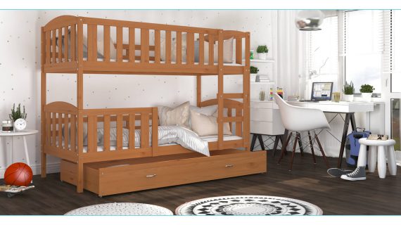 miniaturka Łóżko Piętrowe z Pojemnikiem na Pościel JANKES