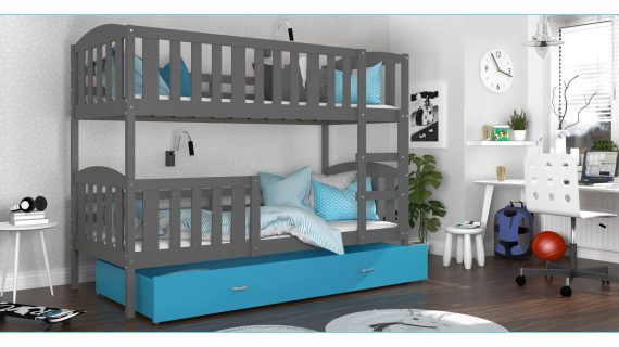 miniaturka Łóżko Piętrowe z Pojemnikiem na Pościel JANKES