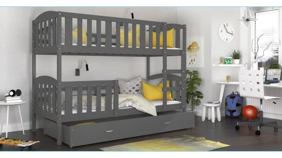 miniaturka Łóżko Piętrowe z Pojemnikiem na Pościel JANKES