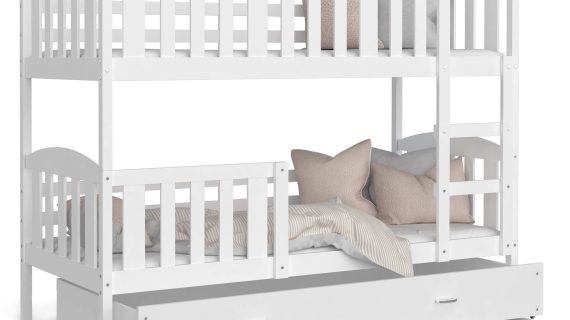 miniaturka Łóżko Piętrowe z Pojemnikiem na Pościel JANKES