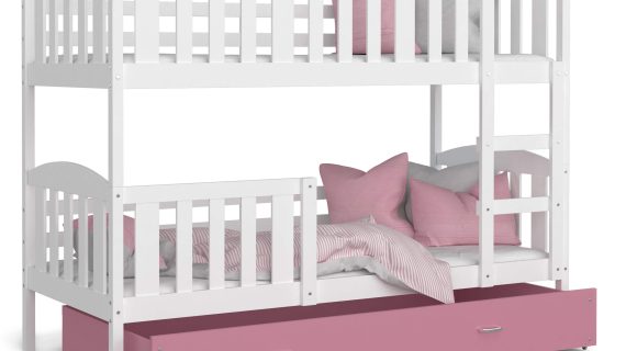 miniaturka Łóżko Piętrowe z Pojemnikiem na Pościel JANKES