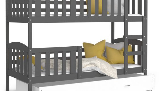 miniaturka Łóżko Piętrowe z Pojemnikiem na Pościel JANKES