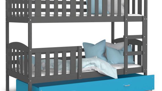 miniaturka Łóżko Piętrowe z Pojemnikiem na Pościel JANKES