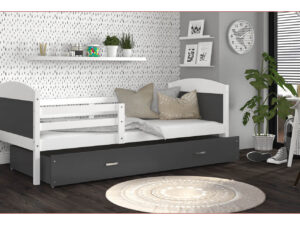 Łóżko dla Dziecka z Barierką i Szufladą Dyzio P