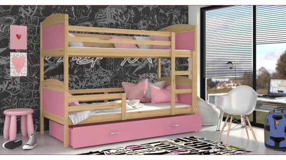 miniaturka Łóżko dla Dzieci Piętrowe DYZIO