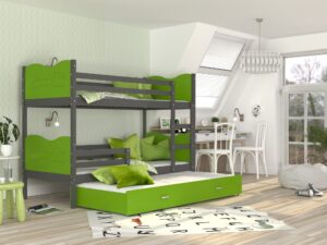 miniaturka Trzyosobowe Piętrowe Łóżko JERRY 3