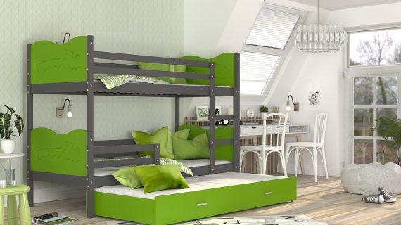 miniaturka Trzyosobowe Piętrowe Łóżko JERRY 3