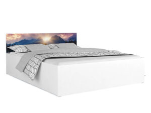 miniaturka Łóżko z Podnoszonym Stelażem i Grafiką LOGAN Plus