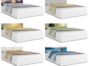 miniaturka Łóżko z Podnoszonym Stelażem i Grafiką LOGAN Plus