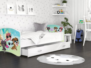 miniaturka Łóżko Pojedyncze z Szufladą dla Dziecka FRANKLIN