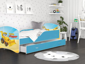 miniaturka Łóżko Pojedyncze z Szufladą dla Dziecka FRANKLIN