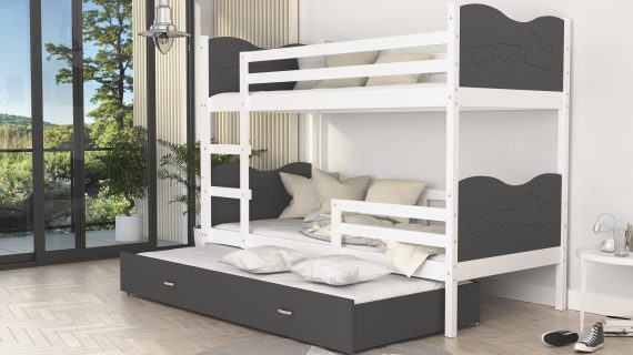 miniaturka Trzyosobowe Piętrowe Łóżko JERRY 3