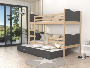 miniaturka Trzyosobowe Piętrowe Łóżko JERRY 3