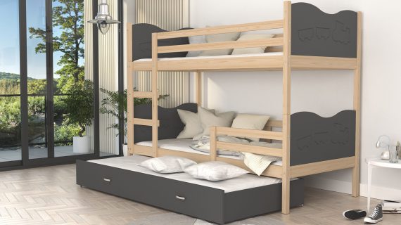 miniaturka Trzyosobowe Piętrowe Łóżko JERRY 3