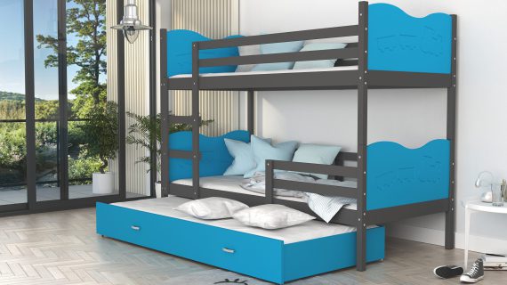 miniaturka Trzyosobowe Piętrowe Łóżko JERRY 3