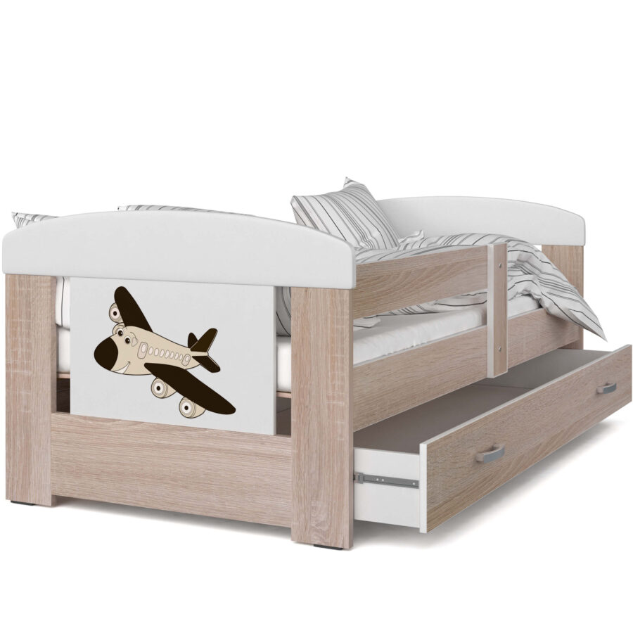 Łóżko z Grafiką dla Dziecka BEN