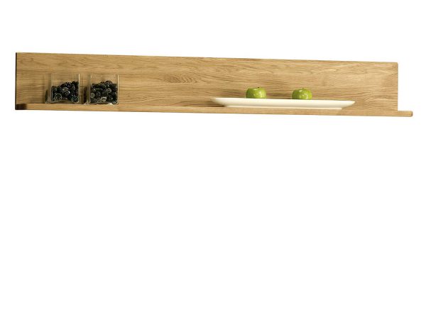 Klasyczna dębowa półka w kolorze naturalnym