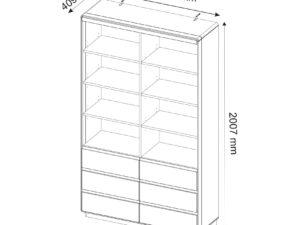 miniaturka Regał na Książki 120 cm Tacoma