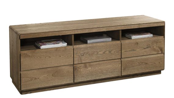 Szafka RTV 120 cm Drewniana Tacoma